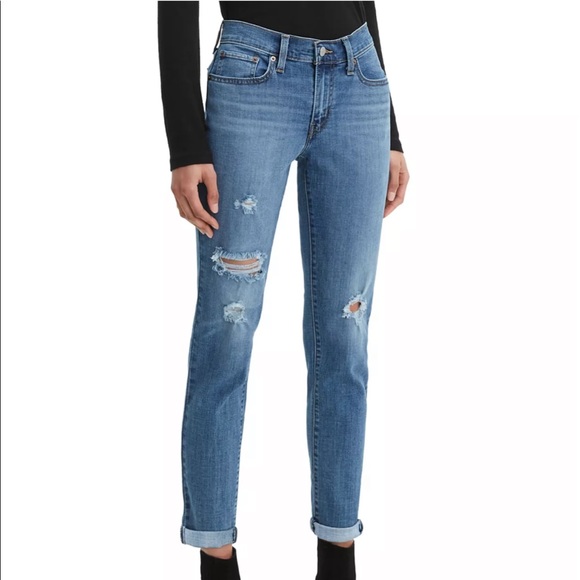 Levi’s Boyfriend Jeans (27) Hawaii Blue - Picture 1 of 5